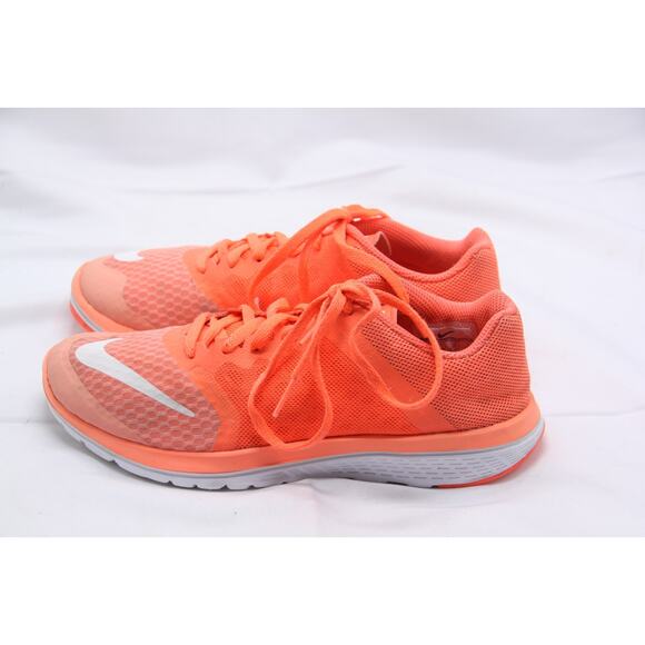 Nike Free 5.0 Running Shoes Womens Size 6 Orange Mesh Lightweight 807145-601 - Picture 6 of 11